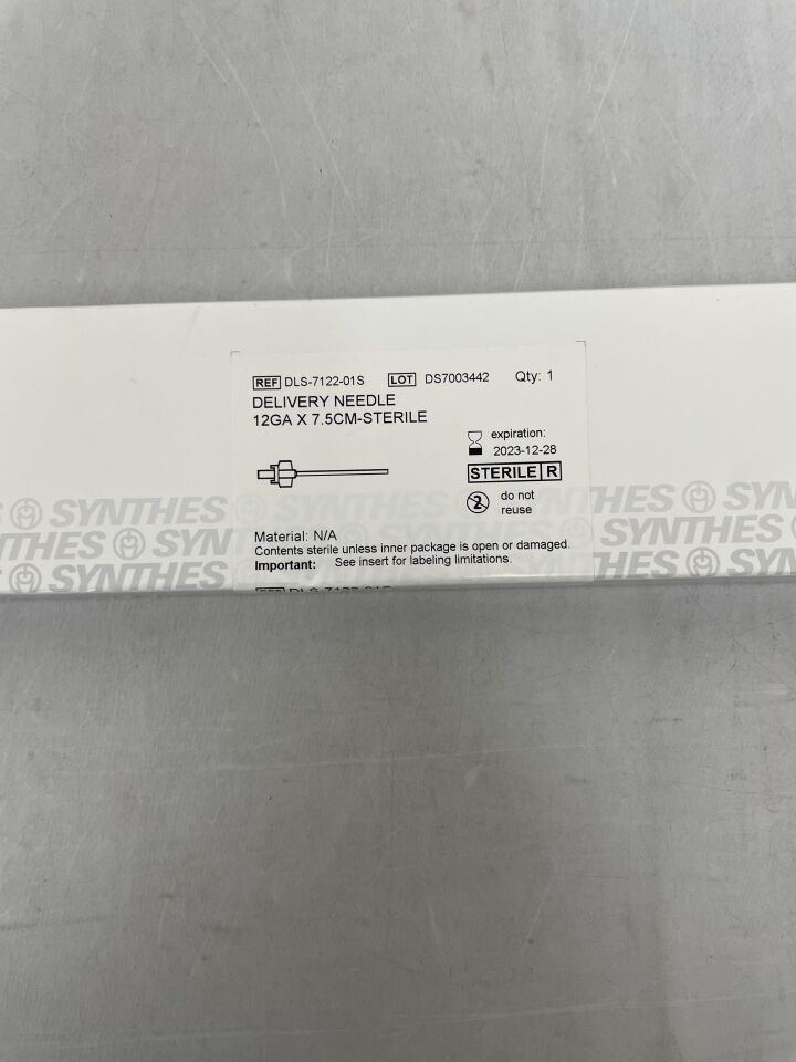 DLS-7122-01S - SYNTHES - Delivery Needle, 12G x 10cm , (BX/1) - ( Expiry Date: 2023-12-28 )