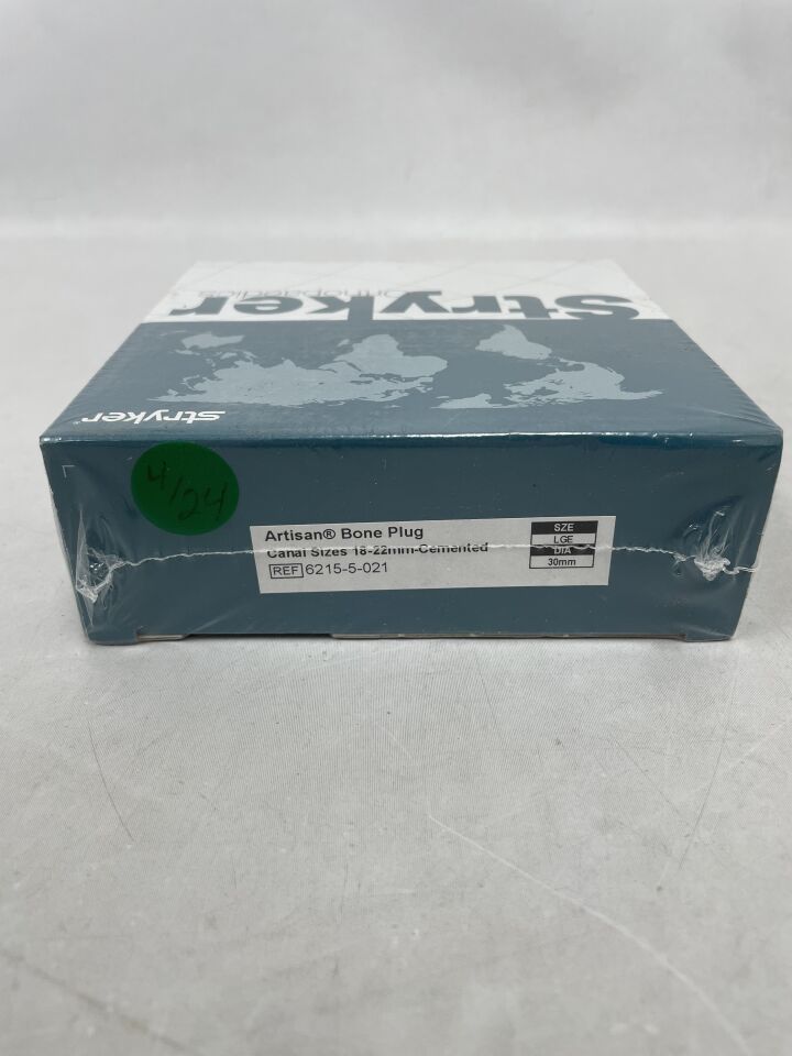 6215-5-021 - STRYKER - Artisan Bone Plug Canal Sizes 18-22mm Cemented, (BX/1) - ( Expiry Date: 2024-04-20 )