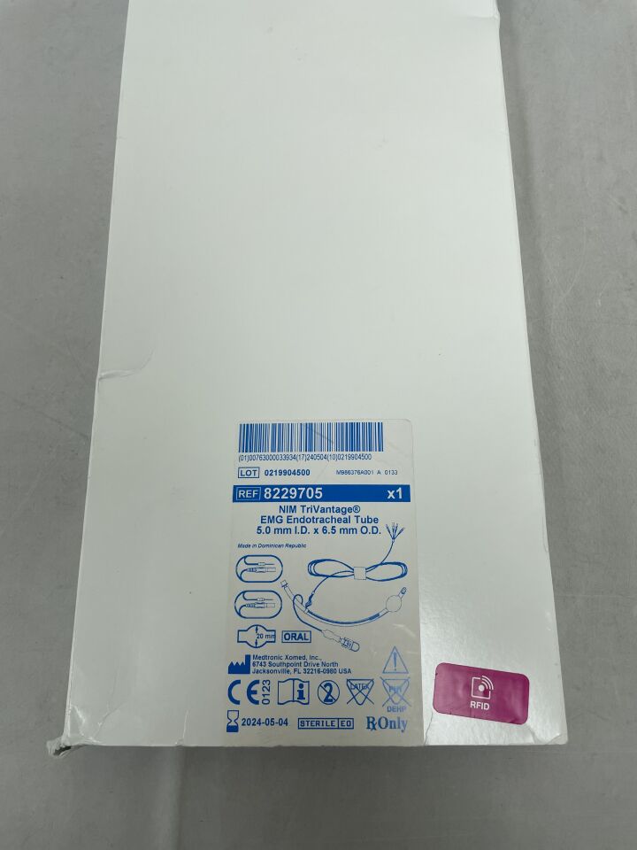8229705 - MEDTRONIC - NIM TriVantage Endotracheal Tube: 5mm x 6.5mm, (BX/1) - ( Expiry Date: 2024-05-04 )