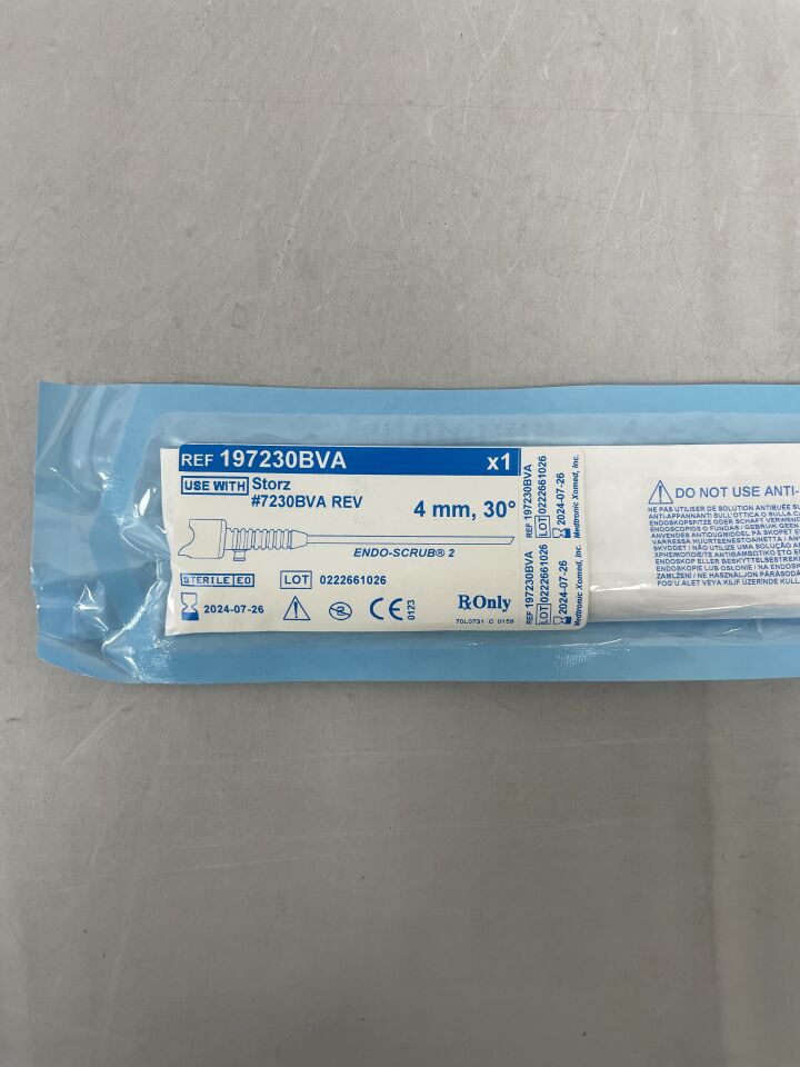 197230BVA - MEDTRONIC - Endo-Scrub 2 for Storz 7230BVA 4mm, 30°, (EA) - ( Expiry Date: 2024-07-26 )