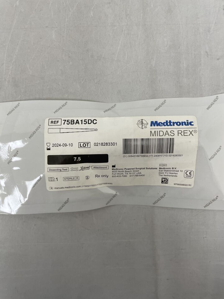 75BA15DC - MEDTRONIC - Midas Rex Coarse Diamond Ball Cutting Burr, 1.5 mm Head Diameter, 7.5 cm Shaft Length, (EA) - ( Expiry Date: 2024-09-10 )