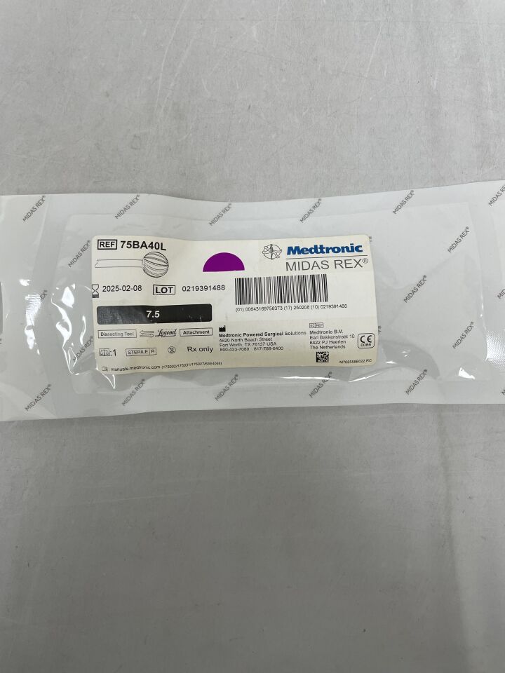 75BA40L - MEDTRONIC - Midas Rex Legend, Ball Fluted Long 7.5cm, 4mm, (EA) - ( Expiry Date: 2025-02-08 )