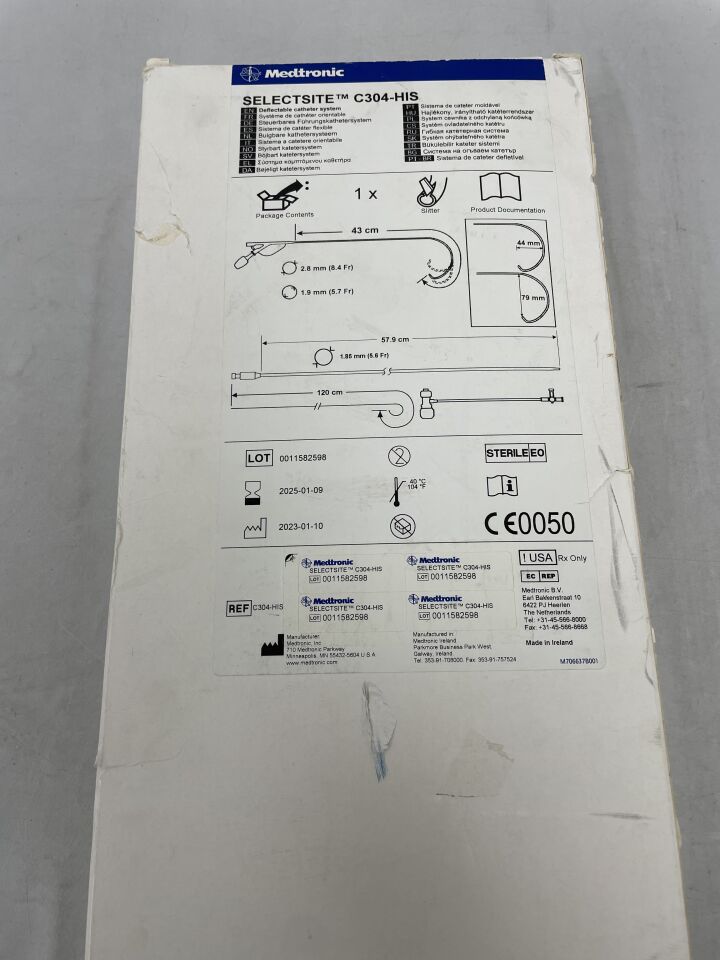 C304-HIS - MEDTRONIC - SelectSite Deflectable Catheter System, 43cm, (BX/1) - ( Expiry Date: 2025-01-09 )