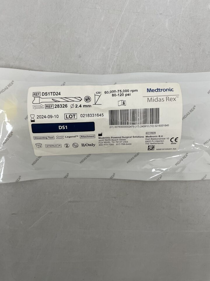 DS1TD24 - MEDTRONIC - Midas Rex MR8 Twist Drill 2.4mm, (EA) - ( Expiry Date: 2024-09-10 )
