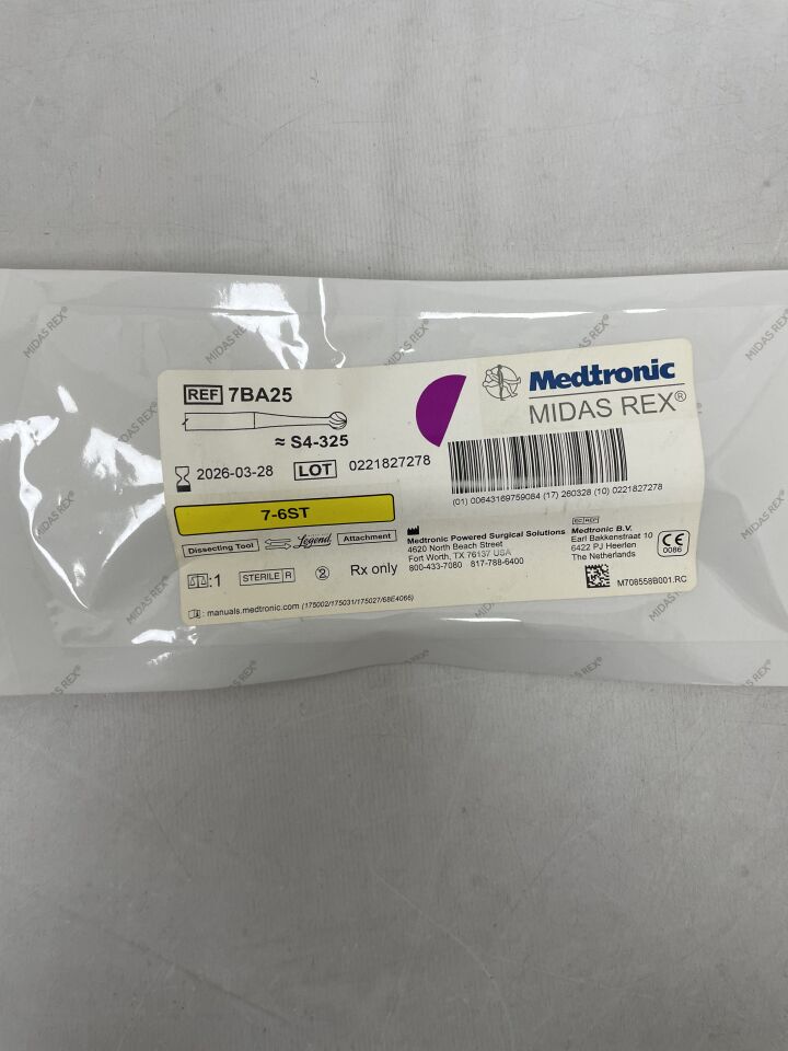 7BA25 - MEDTRONIC - Midas Rex Dissecting Tool 7-6ST , ( EA ) - ( Expiry Date : 2026-03-28 )