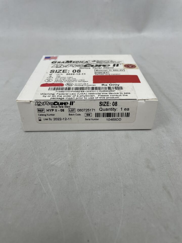 HYPII-08 - GRAMEDICA - HyProCure II Sinus Tarsi Stent, Size - 8, (BX/1) - ( Expiry Date: 2022-12-11 )