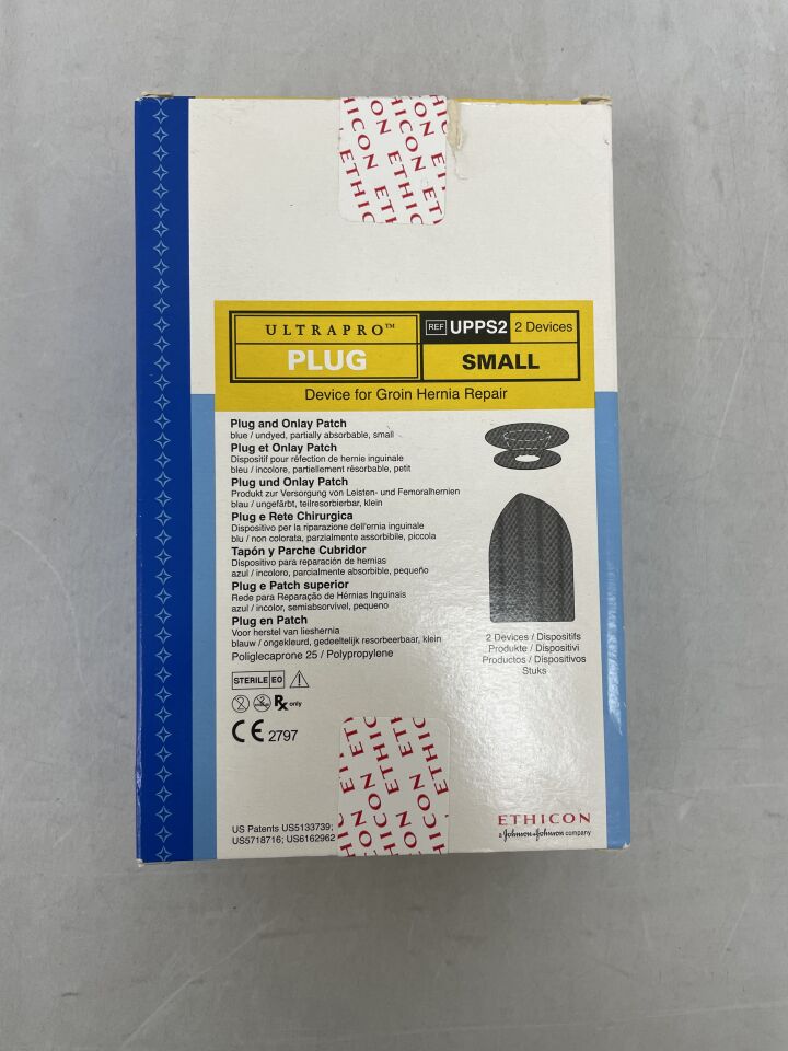 UPPS2 - ETHICON - Ultrapro Plug Hernia System, Small, 3 cm Anchor, (BX/2) - ( Expiry Date: 2023-09-30 )