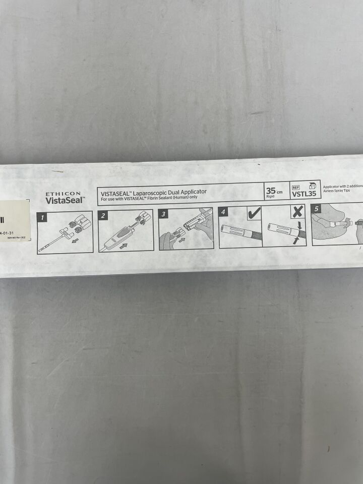VSTL35 - ETHICON - Vistaseal Laparoscopic Dual Applicator, 35 cm Size, (EA) - ( Expiry Date: 2024-01-31 )