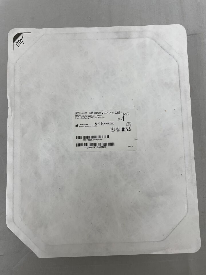 281103 - DEPUY - FMS Intermediary Tubing Without One-Way Valve, Disposable, (EA) - ( Expiry Date: 2024-04-29 )