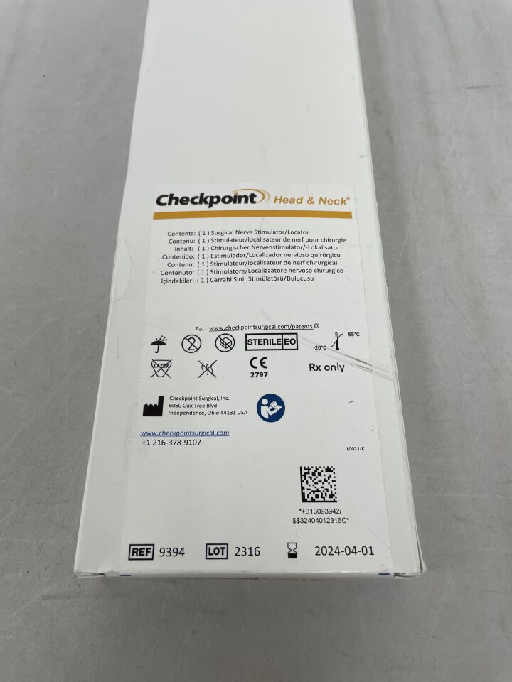 9394 - CHECKPOINT - Surgical Nerve Stimulator/Locator, (BX/1) - ( Expiry Date: 2024-04-01 )