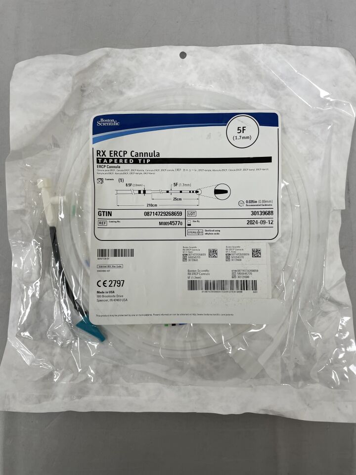 4577 - BOSTON SCIENTIFIC - RX ERCP Cannula, Tapered Tip, 5F, (EA) - ( Expiry Date: 2024-09-12 )
