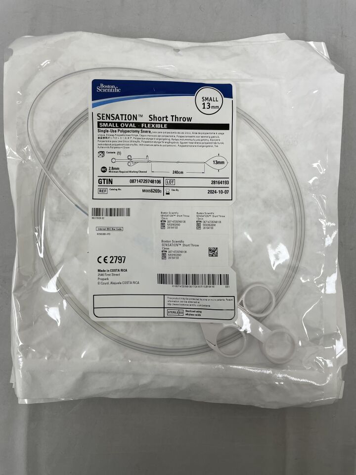 6269 - BOSTON SCIENTIFIC - Sensation Short Throw Snare, Small, 13 mm Loop Width, 240 cm Length, (EA) - ( Expiry Date: 2024-10-07 )