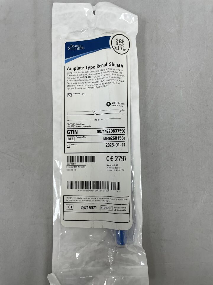 260158 - BOSTON SCIENTIFIC - Amplatz Type Renal Sheath, 28F x 17cm, (EA) - ( Expiry Date: 2025-01-27 )