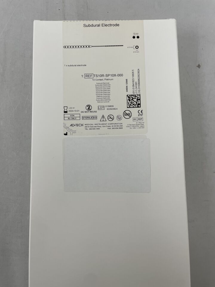 TS10R-SP10X-000 - ADTECH MEDICAL - Subdural Electrode, 10 Contact, (BX/1) - ( Expiry Date: 2024-10-01 )