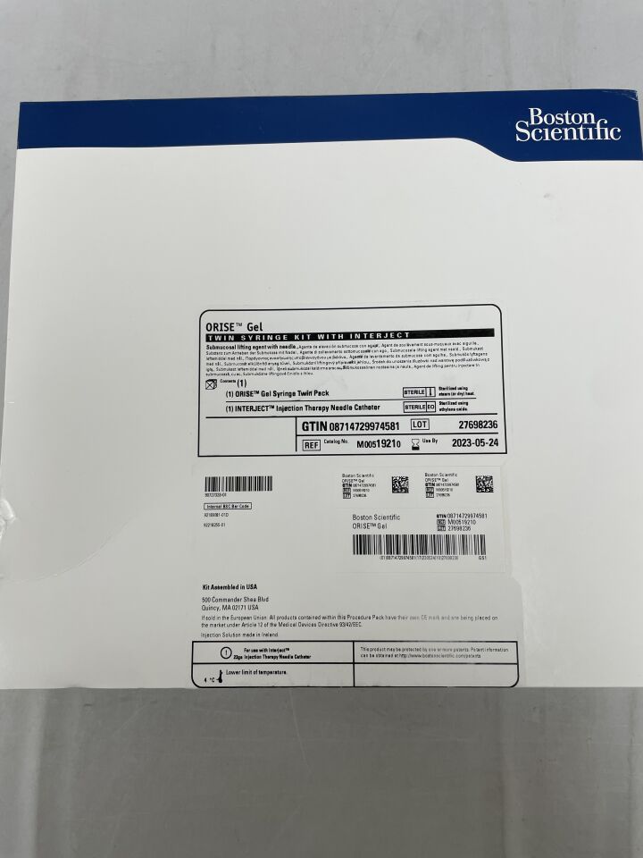 1921 - BOSTON SCIENTIFIC - ORISE Gel Syringe Twin Pack Kit with 23G Interject, (BX/1) - ( Expiry Date: 2023-05-24 )