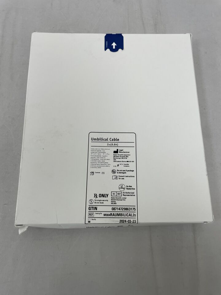 RAUMBILICAL2 - BOSTON SCIENTIFIC - Umbilical Cable 6.6Ft, (BX/1) - ( Expiry Date: 2024-03-23 )