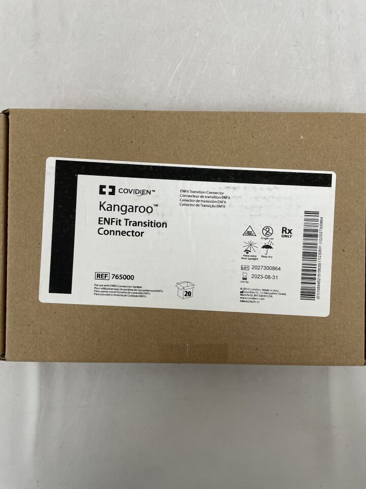 765000 - COVIDIEN - Kangaroo ENFit Transition Connector, (BX/20) - ( Expiry Date: 2023-08-31 )