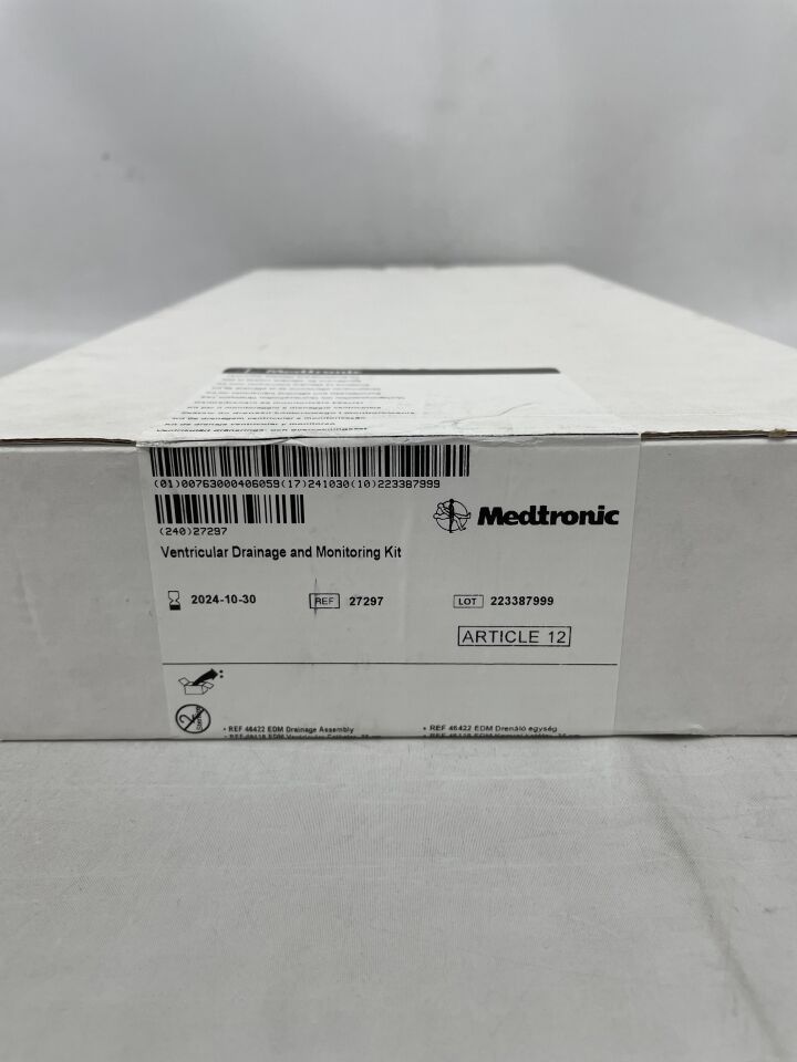 27297 - MEDTRONIC - Ventricular Drainage and Monitoring Kit, (BX/1) - ( Expiry Date: 2024-10-30 )