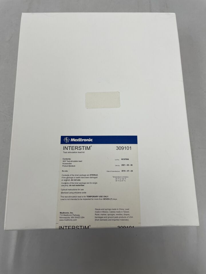 309101 - MEDTRONIC - InterStim Test Stimulation Lead Kit, (BX/1) - ( Expiry Date: 2021-05-06 )