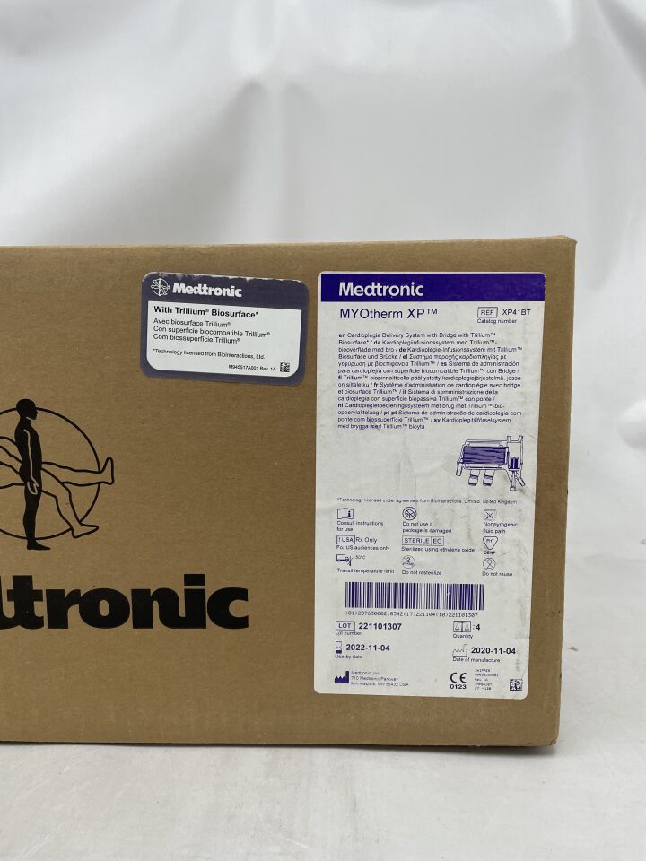 XP41BT - MEDTRONIC - MYOtherm XP with Trillium Biosurface, Cardioplegia Delivery System with Bridge, (BX/4) - ( Expiry Date: 2022-11-04 )