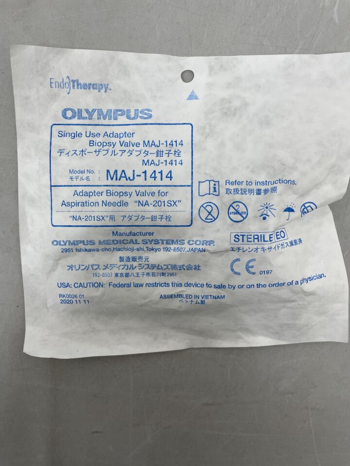MAJ-1414 - OLYMPUS - Biopsy Valve, For Olympus BF EBUS Scopes, (EA) - ( Expiry Date: 2024-01-31 )