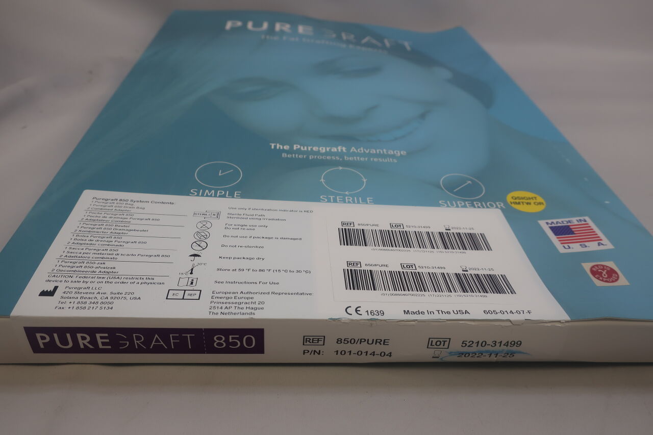 850/PURE - PUREGRAFT - puregraft 850 system, (BX/1) - ( Expiry Date: 2024-11-14 )