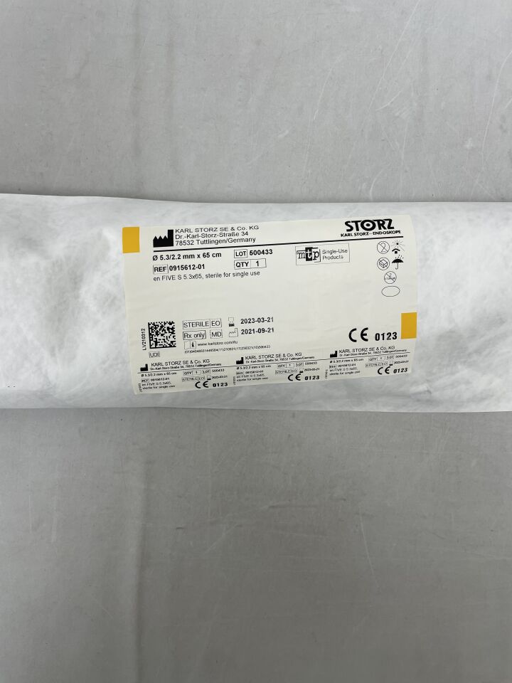 0915612-01 - STORZ - FIVE S Flexible Intubation Video Endoscope 3.5mm x 65cm, (EA) - ( Expiry Date: 2023-03-21 )