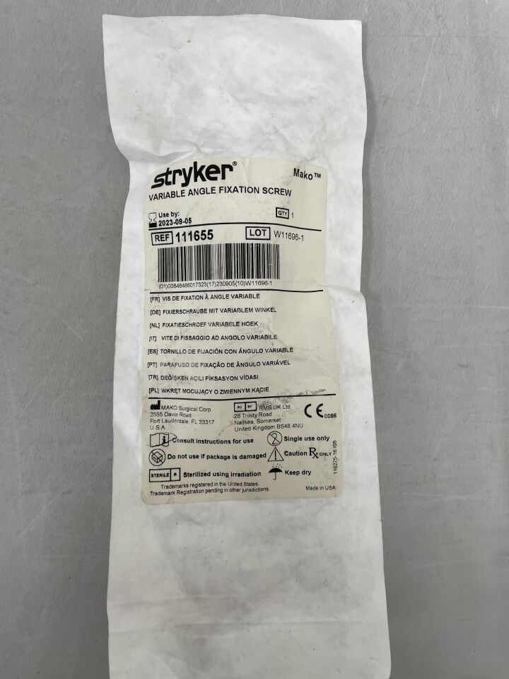 111655 - STRYKER - Variable Angle Cortical Fixation Screw, (EA) - ( Expiry Date: 2023-09-05 )