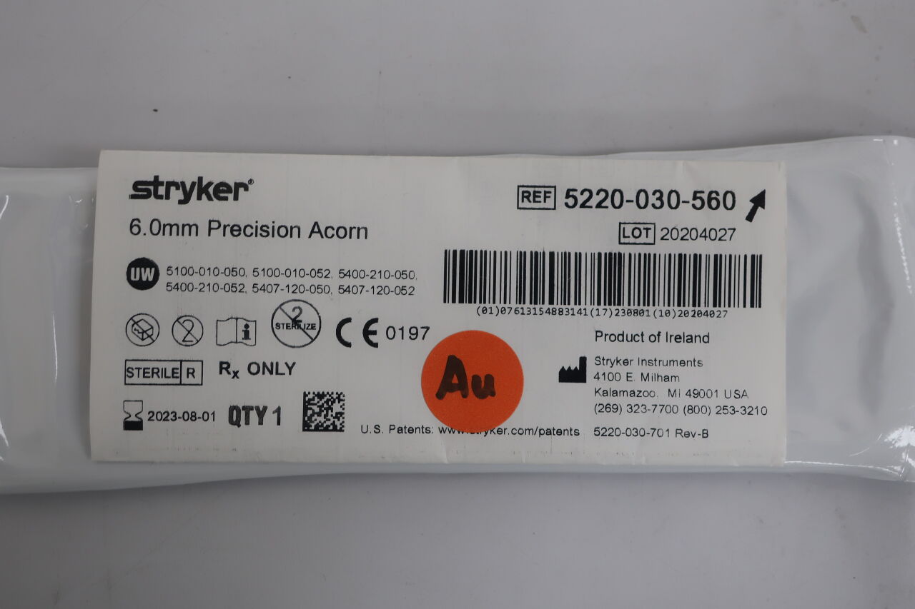 5220-030-560 - STRYKER - 8.0mm precision acorn, (EA) - ( Expiry Date: 2024-10-01 )