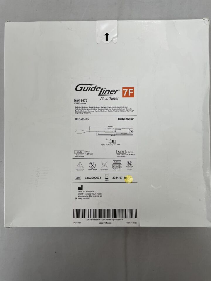 5572 - TELEFLEX - GuideLiner V3 Catheter - 7Fr x 150cm, (BX/1) - ( Expiry Date: 2024-07-19 )