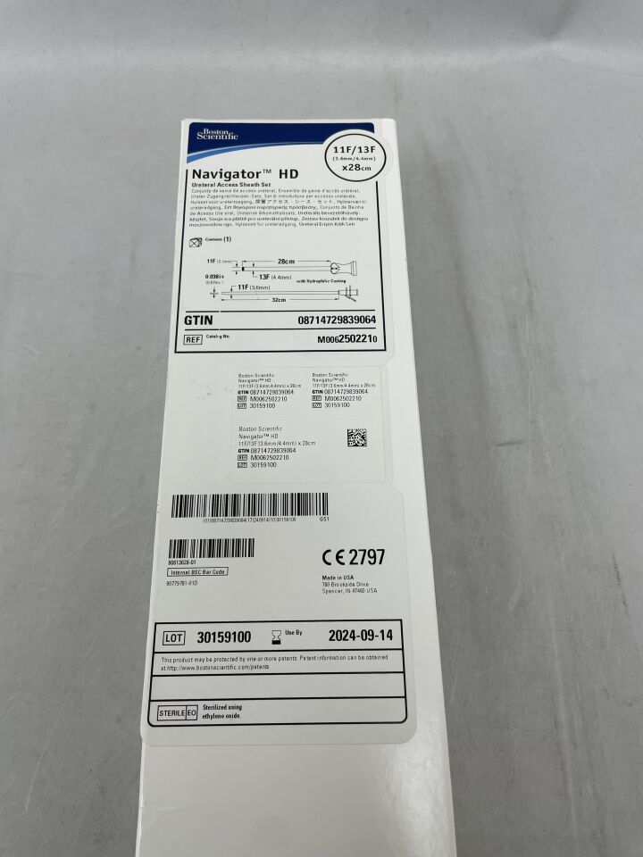 250221 - BOSTON SCIENTIFIC - Navigator HD Ureteral Access Sheath Set, 11F, 13F X 28cm, () - ( Expiry Date: 2024-09-14 )