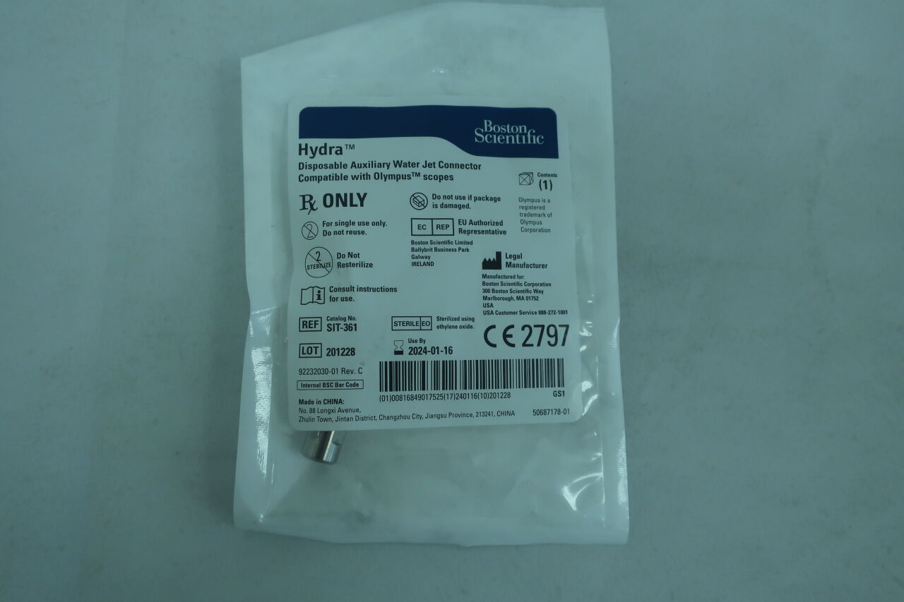 SIT-361 - BOSTON SCIENTIFIC - Hydra Disposable Auxiliary Water Jet Connector, (EA) - ( Expiry Date: 2024-08-24 )