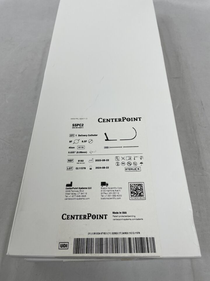9182 - CENTERPOINT SYSTEMS - SSPC2 Delivery Catheter - C-shape - 8Fr/6.5Fr x 40cm x .035", (BX/1)