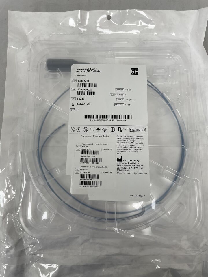 04125JMREP - INNOVATIVE HEALTH - Medtronic Intracardiac Electrode Catheter: TORQR, Josephson, 5mm Quadripolar x 5F, 110cm, (EA) - ( Expiry Date: 2024-01-25 )