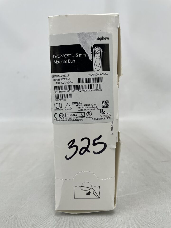 7205325 - SMITH & NEPHEW - Dyonics 5.5mm Abrader Burr, () - ( Expiry Date: 2024-06-06 )
