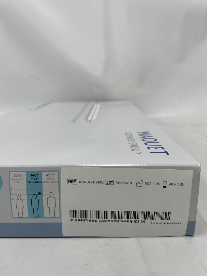 0684-00-0479-01U - MAQUET - Linear 7.5Fr , 34cc IAB Intra-Aortic Balloon Catheter and Insertion Kit , ( BX/1 ) - ( Expiry Date : 2025-10-05 )
