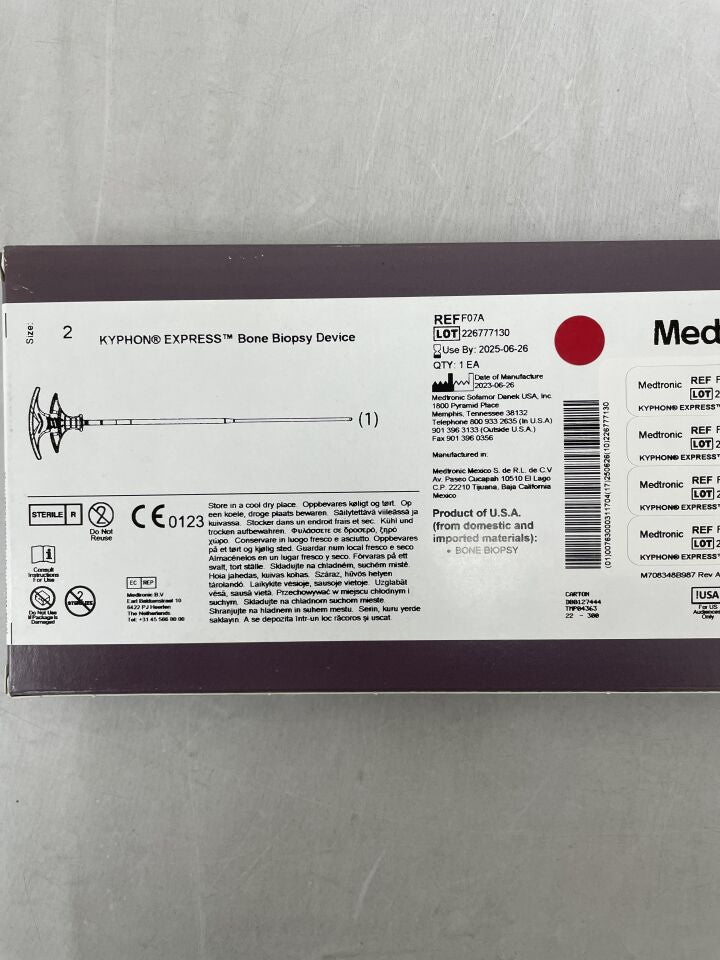 F07A - MEDTRONIC - Kyphon Express Bone Biopsy Device, Tapered Size 2 , ( BX/1 ) - ( Expiry Date : 2025-06-26 )
