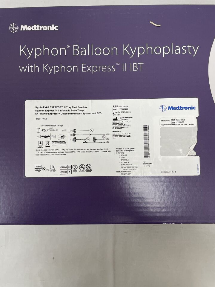 KEX102EB - MEDTRONIC - KyphoPak EXPRESS II Tray, First Fracture, Size - 10/2 , ( BX/1 ) - ( Expiry Date : 2025-05-29 )