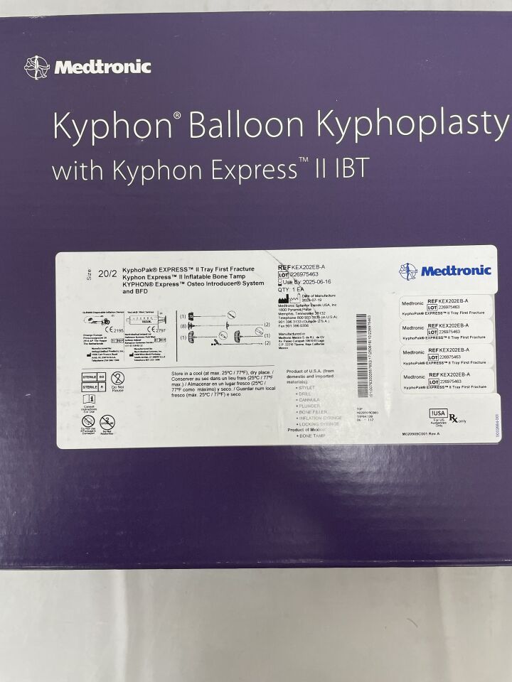KEX202EB-A - MEDTRONIC - KyphoPak Express II Tray, 20/2 First Fracture Kit , ( BX/1 ) - ( Expiry Date : 2025-06-16 )