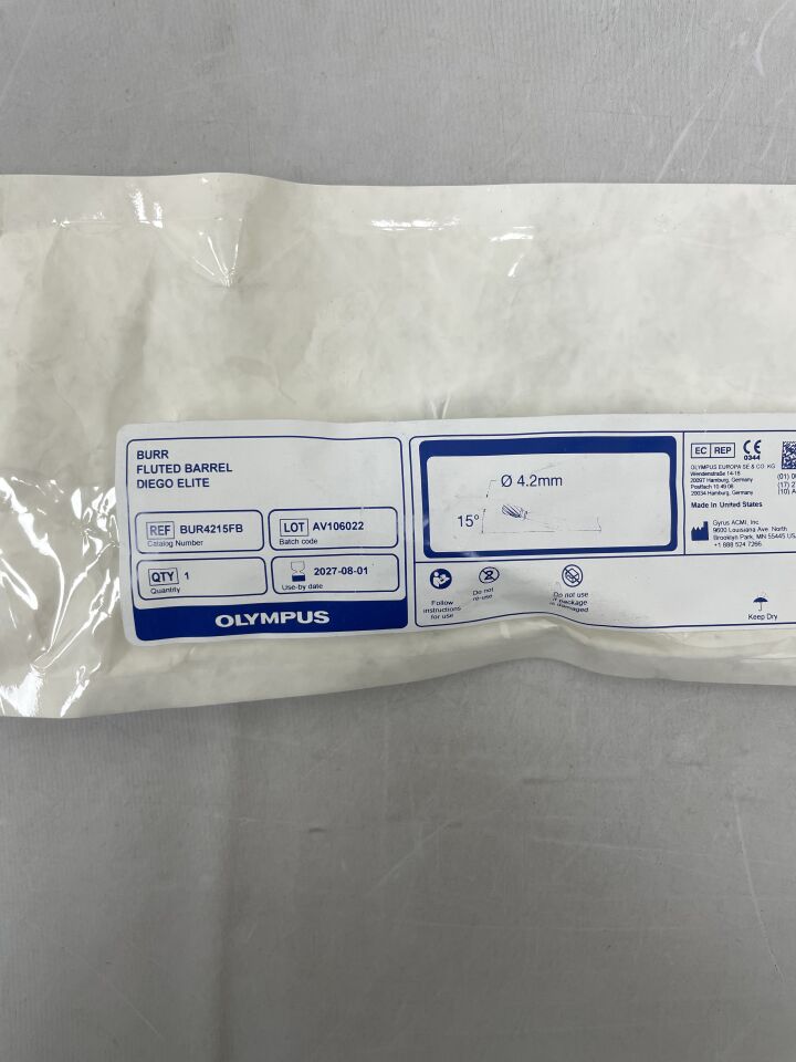 BUR4215FB - 奧林巴斯 - 槽形圓筒銑刀,4.2毫米 x 13.5厘米,(EA)-(有效期至:2027年8月1日)