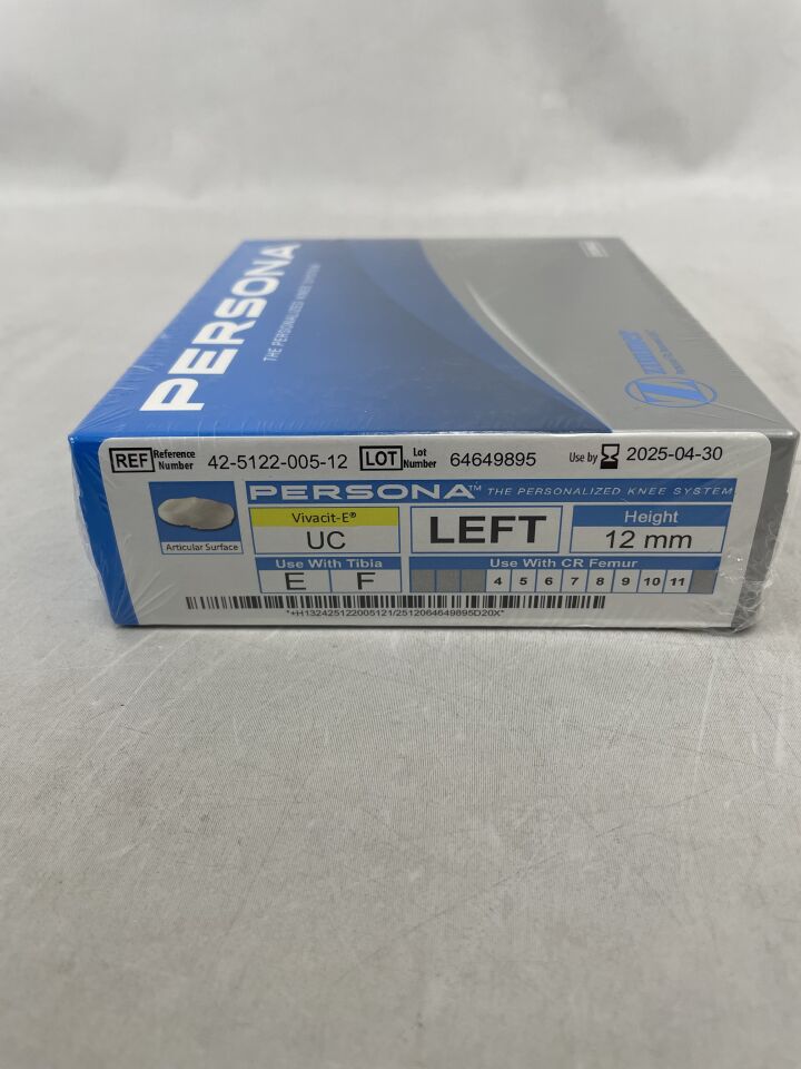 42-5122-005-12 - ZIMMER - PERSONA Vivacit-E UC Knee System, Left, 12mm , ( BX/1 ) - ( Expiry Date : 2025-04-30 )