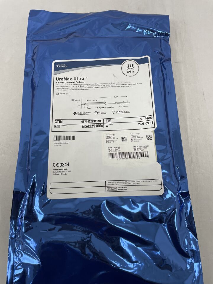 225100 - BOSTON SCIENTIFIC - UroMax Ultra Balloon Dilatation Catheter - 12Fr x 4cm , ( EA ) - ( Expiry Date : 2025-09-13 )