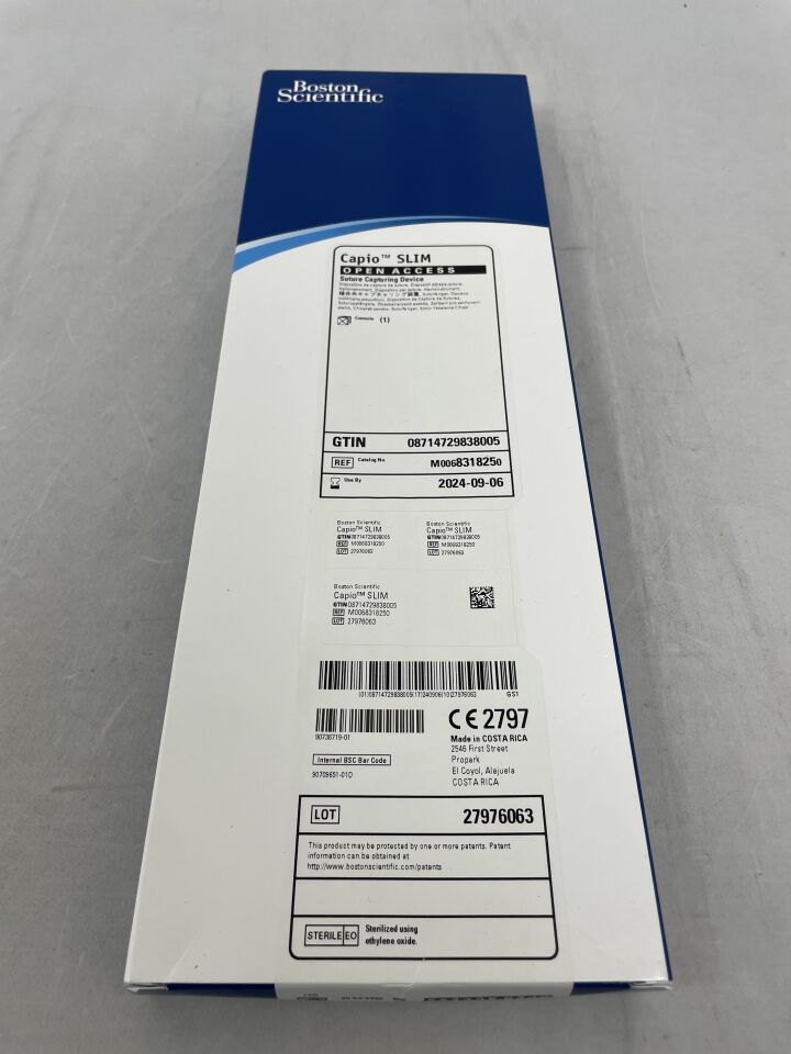 831825 - BOSTON SCIENTIFIC - Capio SLIM Open Access Suture Capturing Device, (BX/1) - ( Expiry Date: 2024-09-06 )