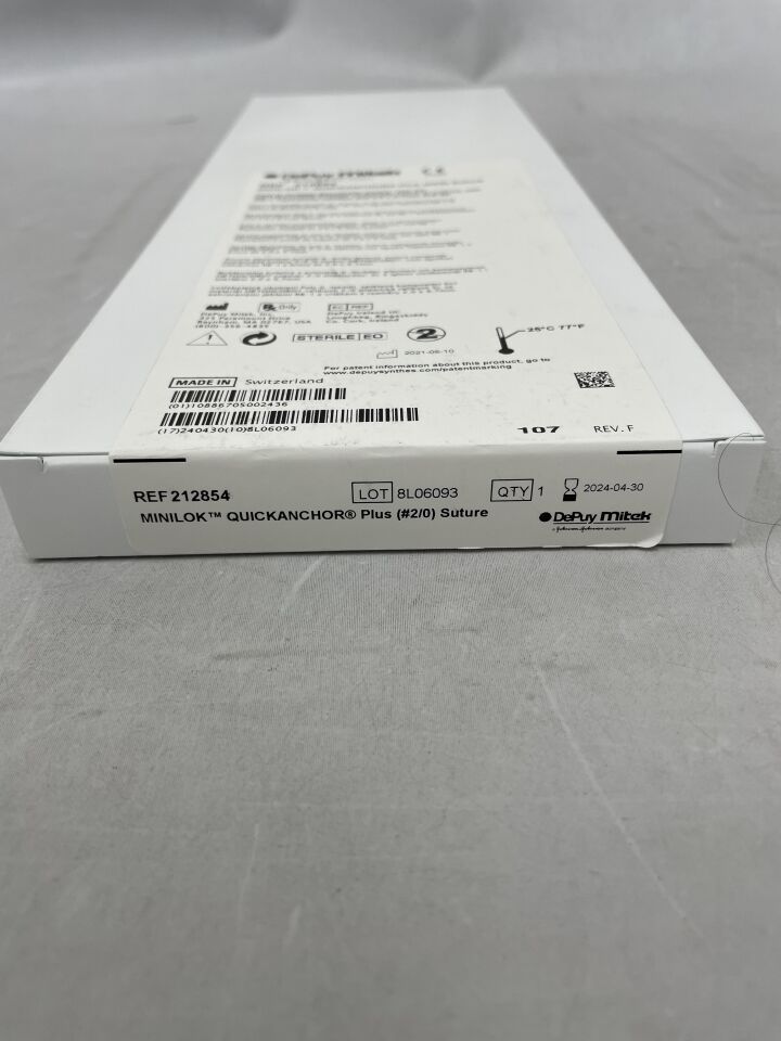 212854 - DEPUY - Minilok Quickanchor Plus Suture, (BX/1) - ( Expiry Date: 2024-04-30 )