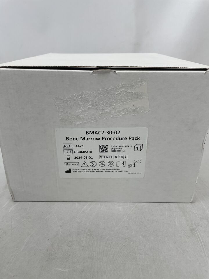 51421 - GLOBUS MEDICAL - Bone Marrow Procedure Pack, (BMAC2-30-02), (BX/1) - ( Expiry Date: 2024-08-01 )