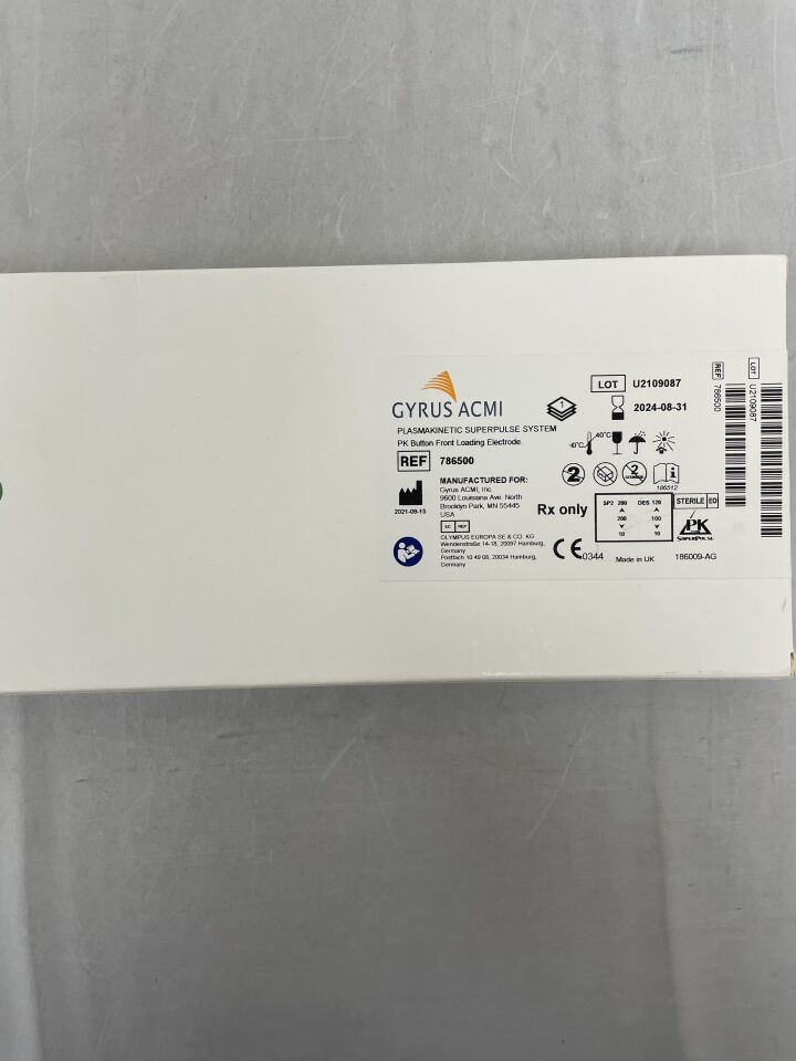 786500 - GYRUS ACMI - PK Button Front Loading Electrode, (BX/1) - ( Expiry Date: 2024-08-31 )
