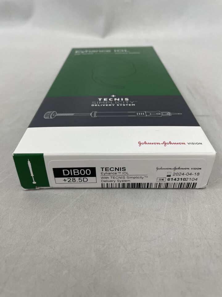 DIB00U0285 - JOHNSON & JOHNSON - TECNIS Eyhance IOL with TECNIS Simplicity Delivery System, +28.5D
, () - ( Expiry Date: 2024-04-18 )