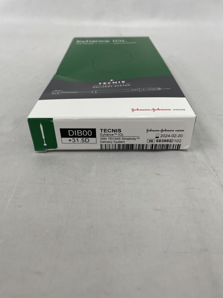 DIB00U0315 - JOHNSON & JOHNSON - TECNIS Eyhance IOL with TECNIS Simplicity Delivery System, +31.5D
, () - ( Expiry Date: 2024-07-24 )