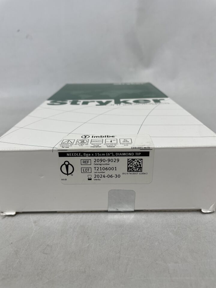 2090-9029 - STRYKER - Imbibe Bone Marrow Aspiration Needle 8G x 15cm, Bullet Tip, (BX/1) - ( Expiry Date: 2024-06-30 )
