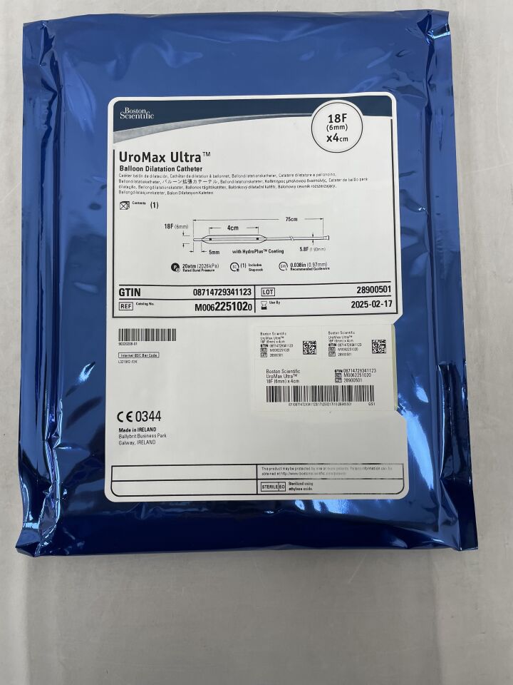 225102 - BOSTON SCIENTIFIC - UroMax Ultra Balloon Dilatation Catheter, 18F x 4cm, (EA) - ( Expiry Date: 2025-02-17 )